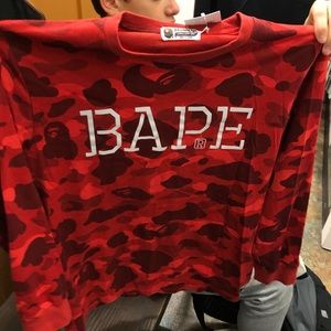 Babe Red camouflage Long sleeve shirt